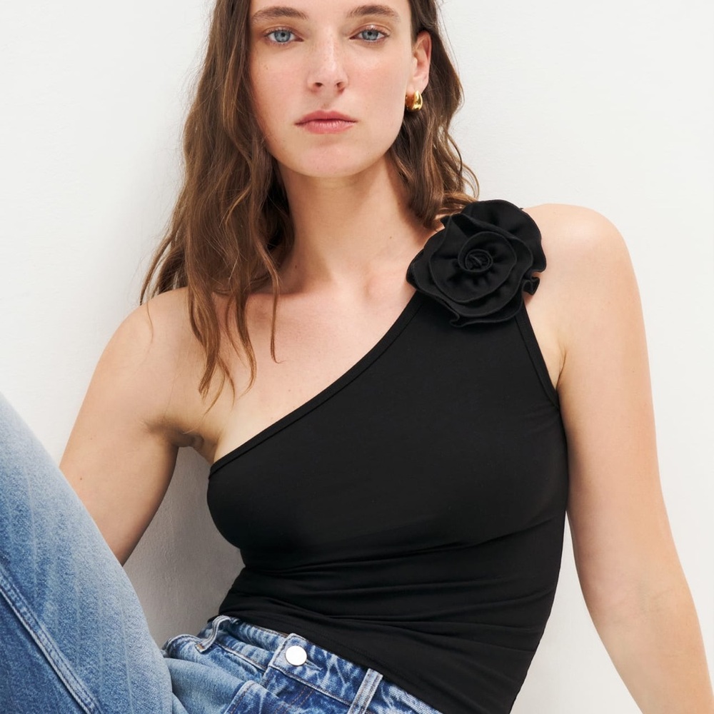 REFORMATION CAMELLIA KNIT TOP